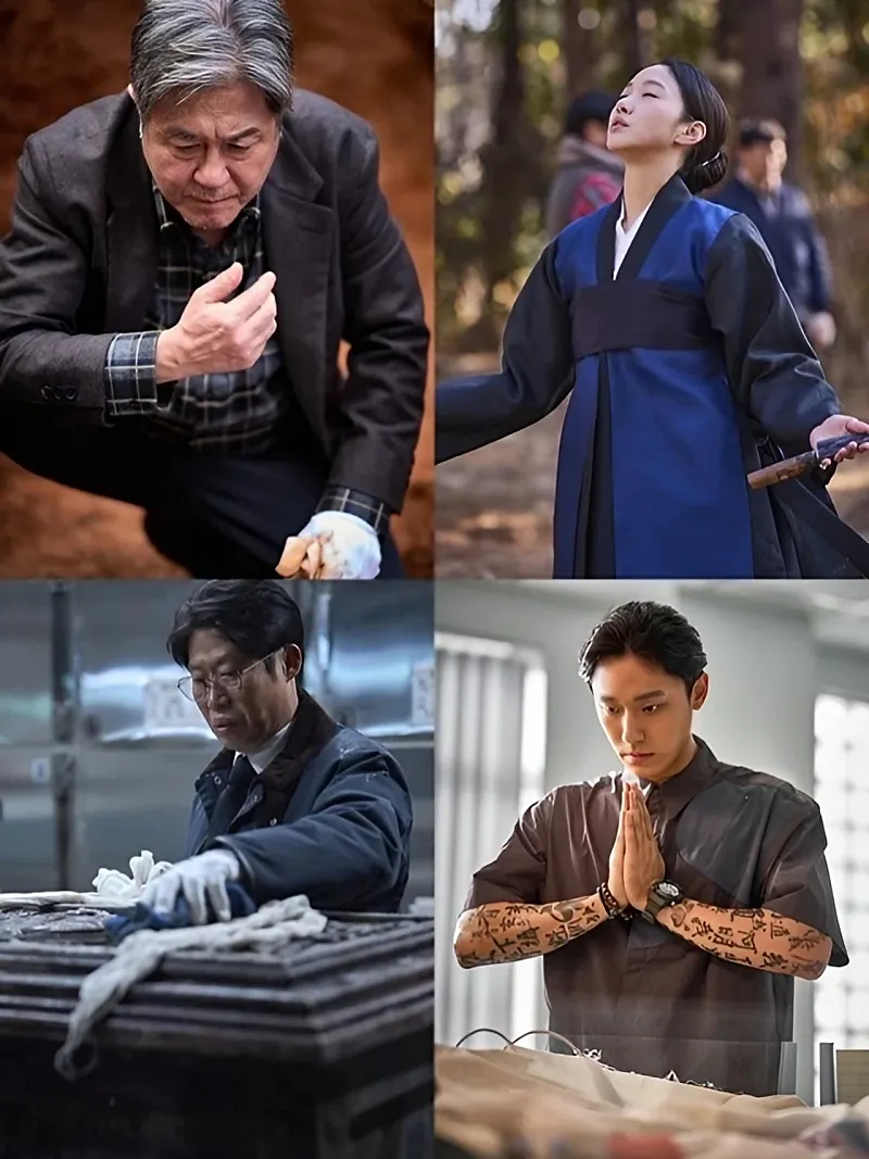 파묘에 출연하는 배우들 캐릭터의 모습들